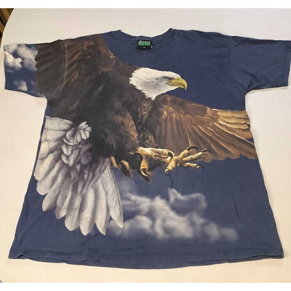 Radical Nature Bald Eagle All Over Print Short Sleeve T-Shirt Size XXL